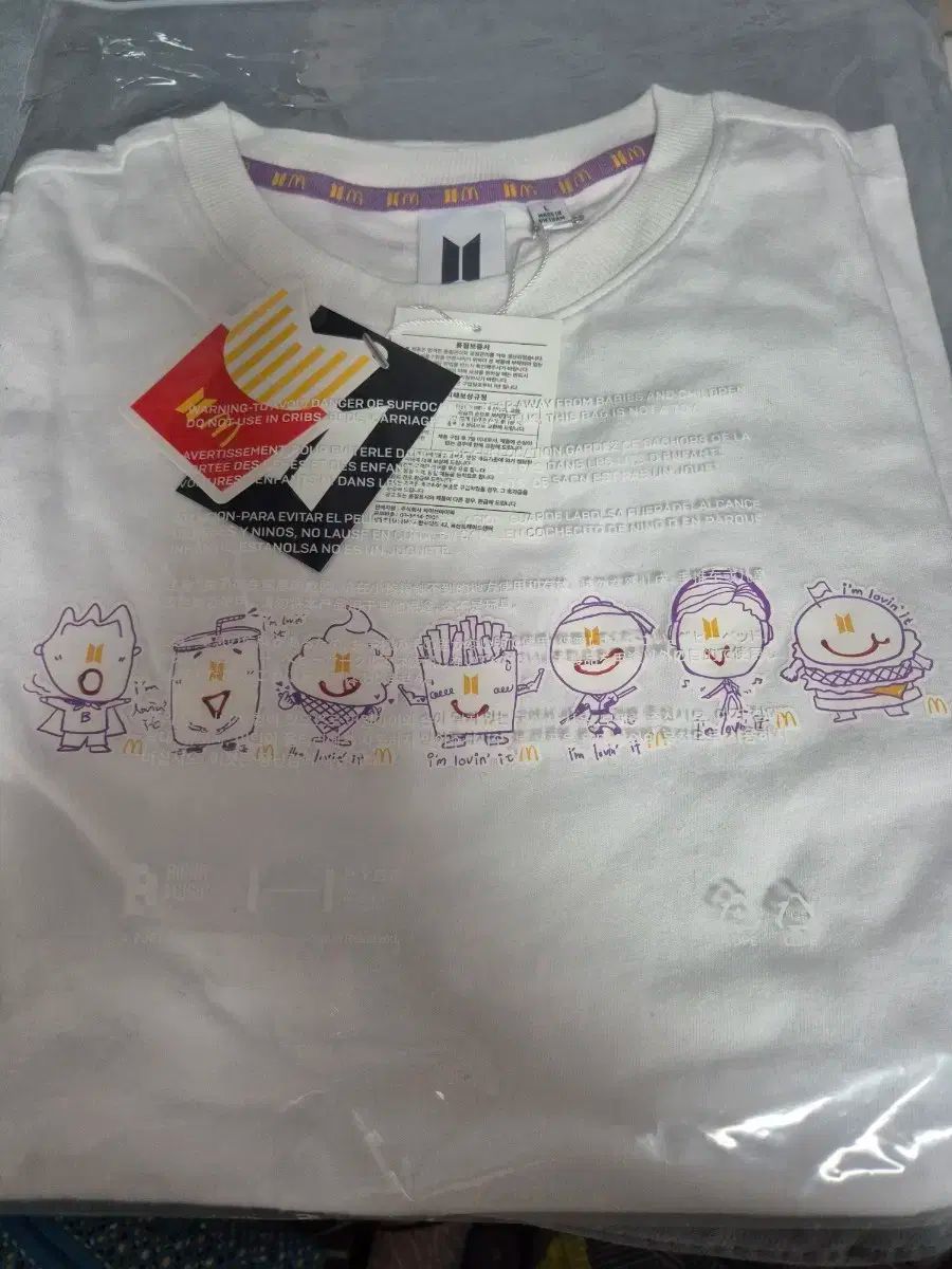 新品 BTS X マクドナルド マック 半袖 Tシャツ ホワイド L - メルカリ