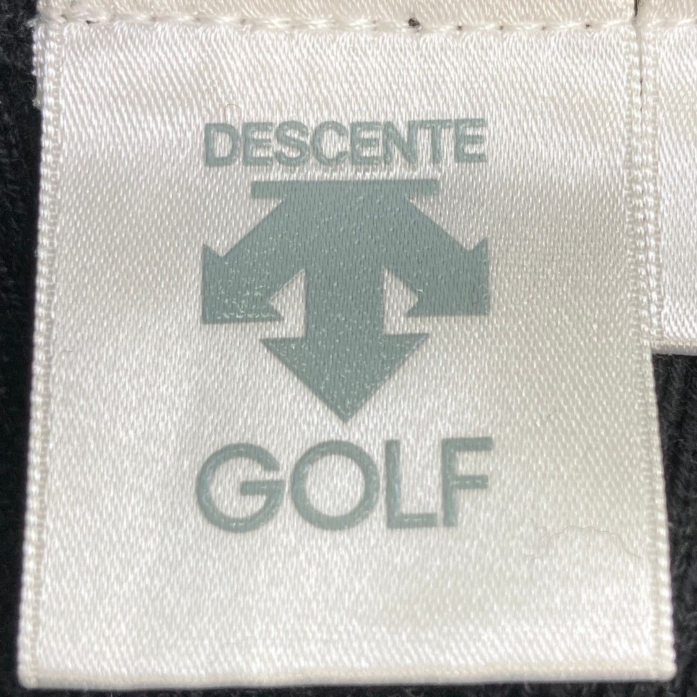 サイズ：M DESCENTE GOLF デサントゴルフ  ハーフジップ ニットセーター  ブラック系 [240101228115] ゴルフウェア レディース ストスト