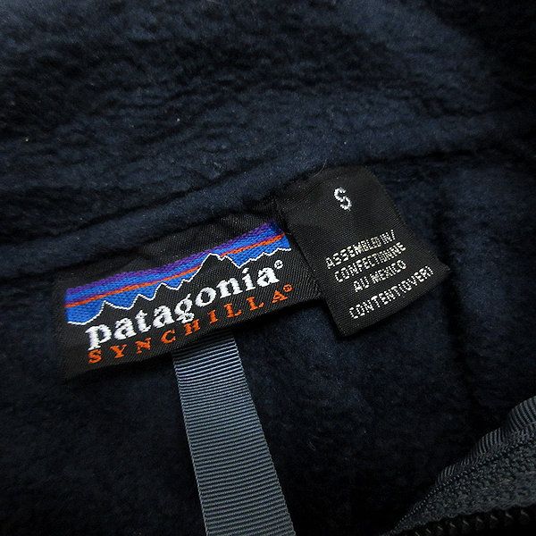 P■パタゴニア/Patagonia  SYNCHILLA シンチラ 25735 ハーフジップ フリースプルオーバー 【S】紺/men's/118【中古】■