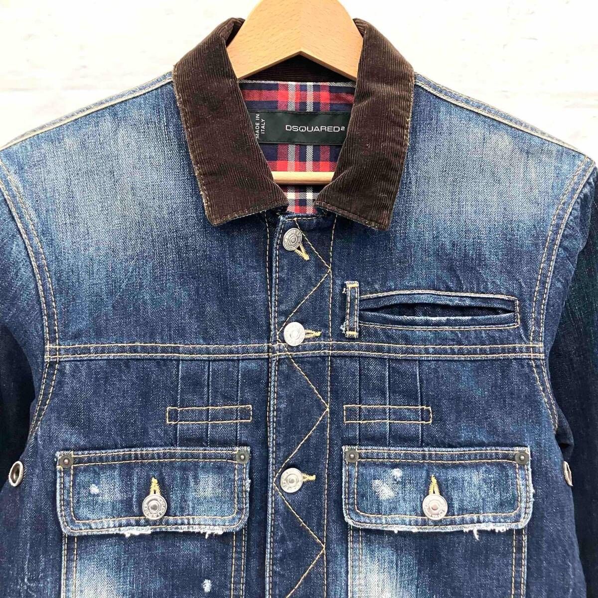 ディースクエアード　デニムジャケット DSQUARED2 ディースクエアード Gジャン デニムジャケット 1964 MADE IN
