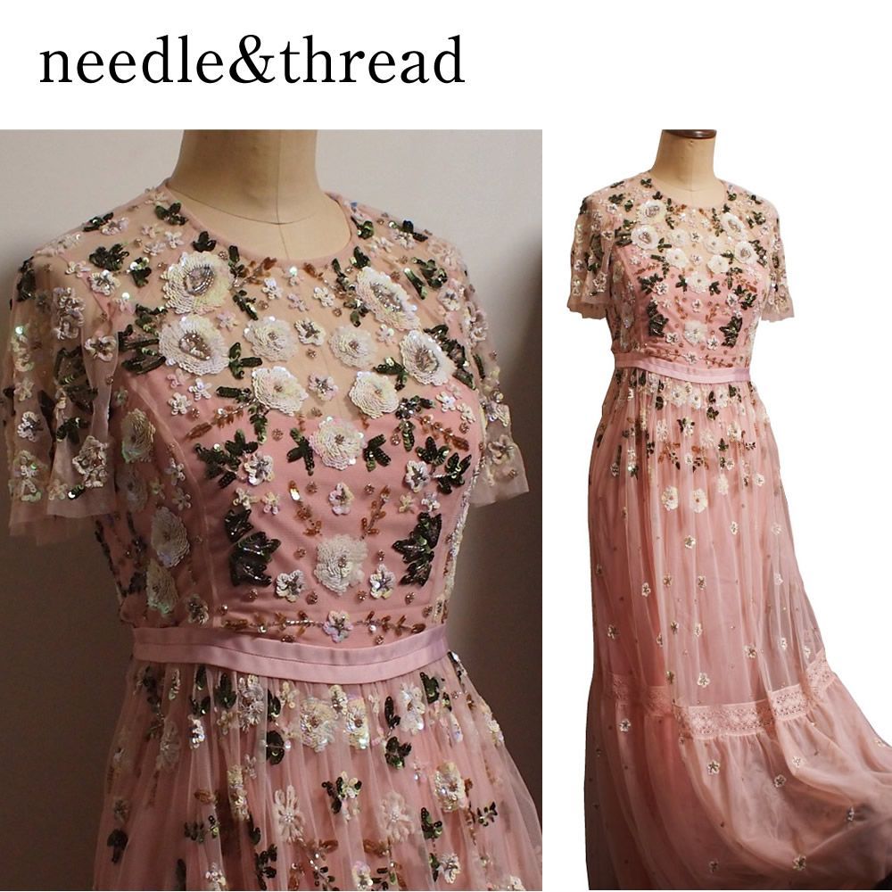 ピンクドレスby Needle&Thread - ワンピース