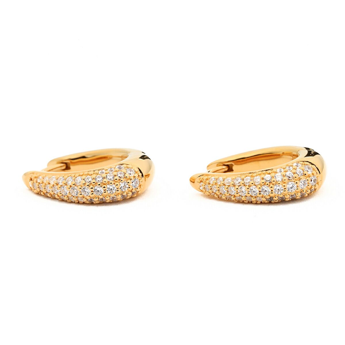 新品 トムウッド TOMWOOD ピアス リズ Liz Hoops Pave Gold ゴールド