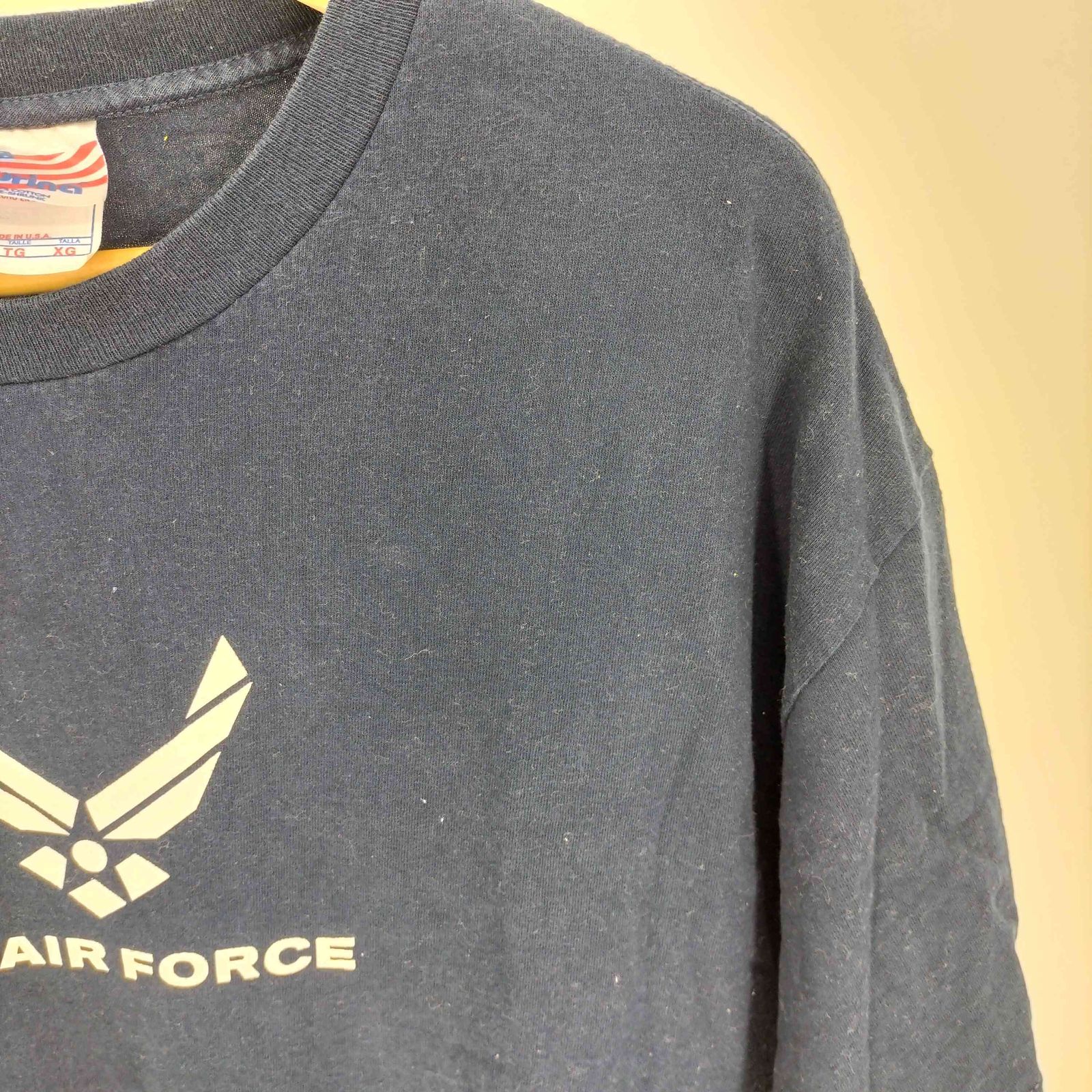 ユーズドフルギ USED古着 90-00S USA製 murina ボディ U.S.AIR FORCE 両面プリント S/S TEE アニマル メンズ  import：XL - メルカリ