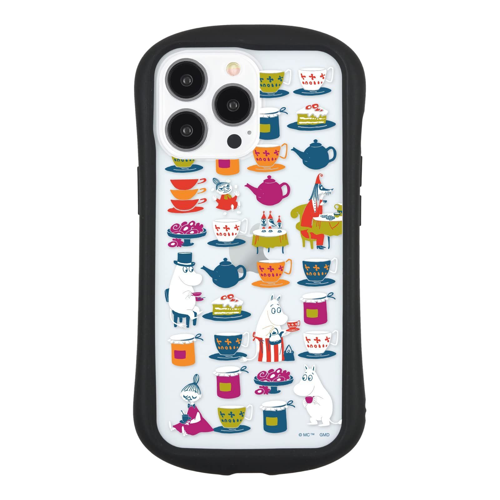 【人気商品】ハイブリッドクリアケース 対応 (6.1インチ) Pro 総柄 iPhone13 treat】 mamma's MMN-90B ムーミン【Moomin グルマンディーズ
