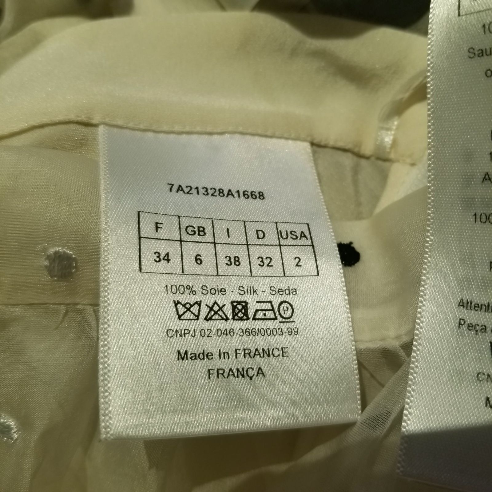 Christian Dior 2017Fall ドット刺繍 シアースカート 34 クリスチャンディオール 7A21328A1668 GULLKHAN_COM