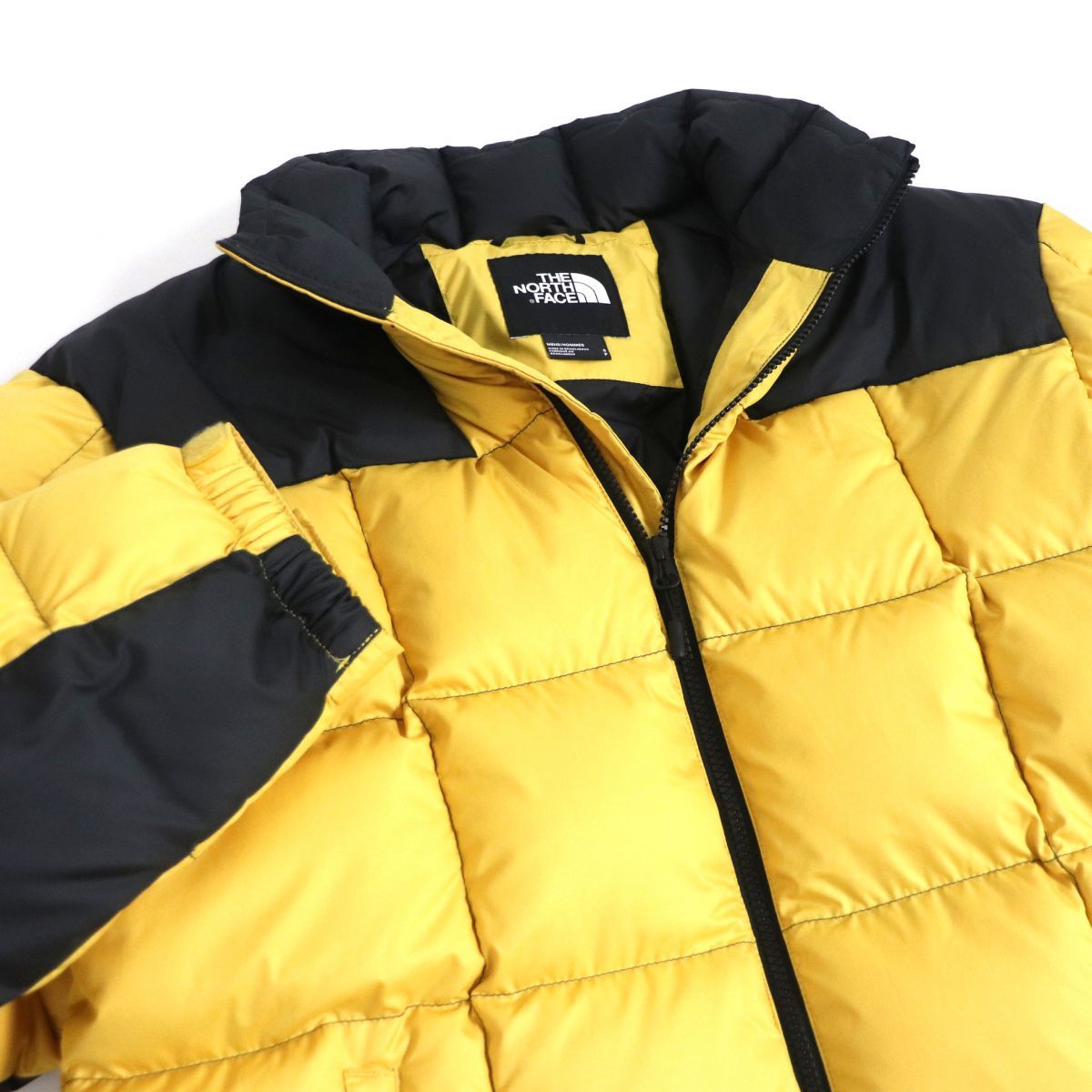 未使用品□THE NORTH FACE/ザ ノースフェイス M LHOTSE JACKET/ローツェ 700フィル ダウンジャケット バンブー黄色 S  日本未発売品 メンズ