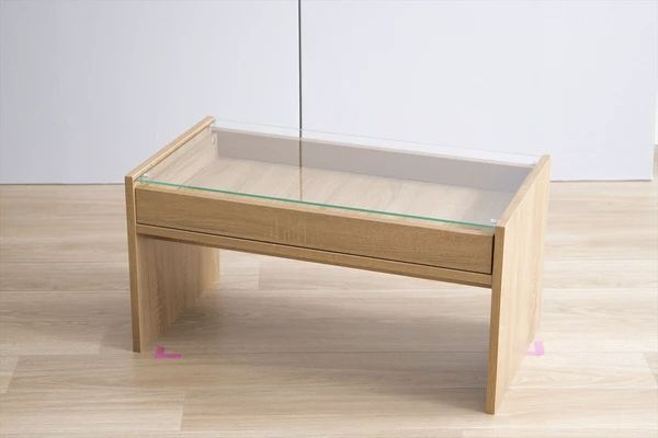 【送料無料】【幅75cm】ガラス天板センターテーブル 収納 ディスプレイ ガラス天板 センターテーブル 幅75cm シンプル モダン ショー