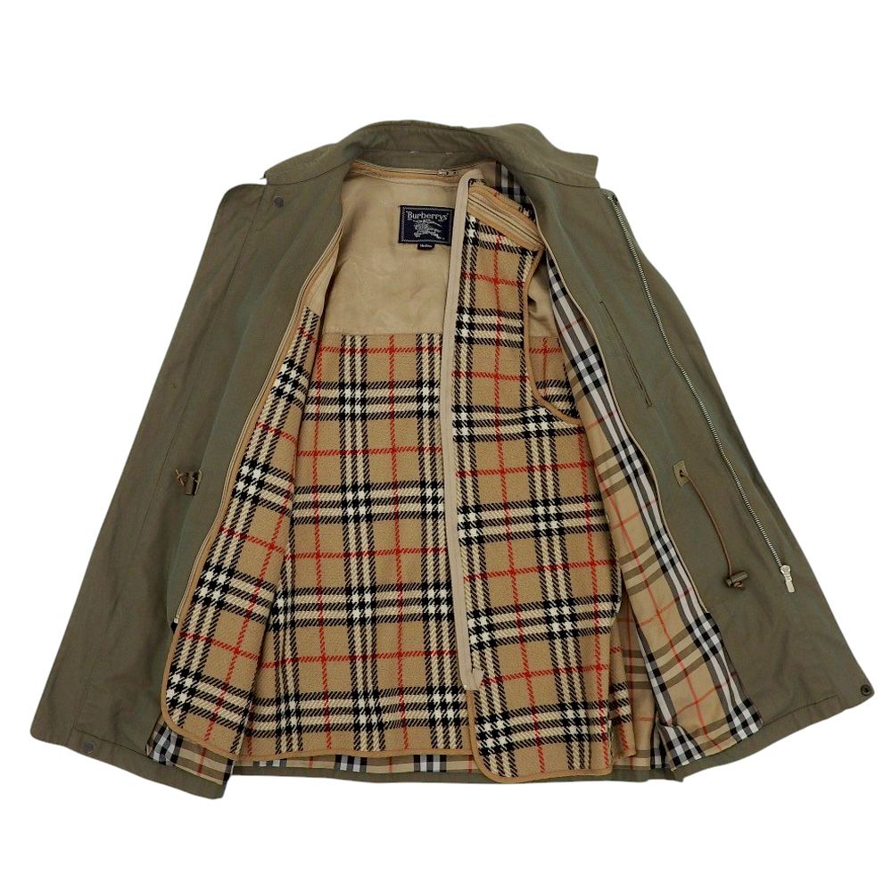 バーバリー ブルゾン カーキ M Burberry's バーバリーズ コットン100% 玉虫 ノヴァチェック