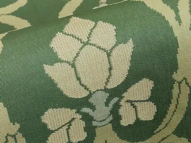 平和屋本店■最高級　人間国宝　北村武資　経錦　六通柄袋帯　蔓葡萄紋錦　金糸　逸品　DZAA3260kh5 平和屋本店□最高級 人間国宝 北村武資 経錦 六通柄袋帯 蔓葡萄紋錦