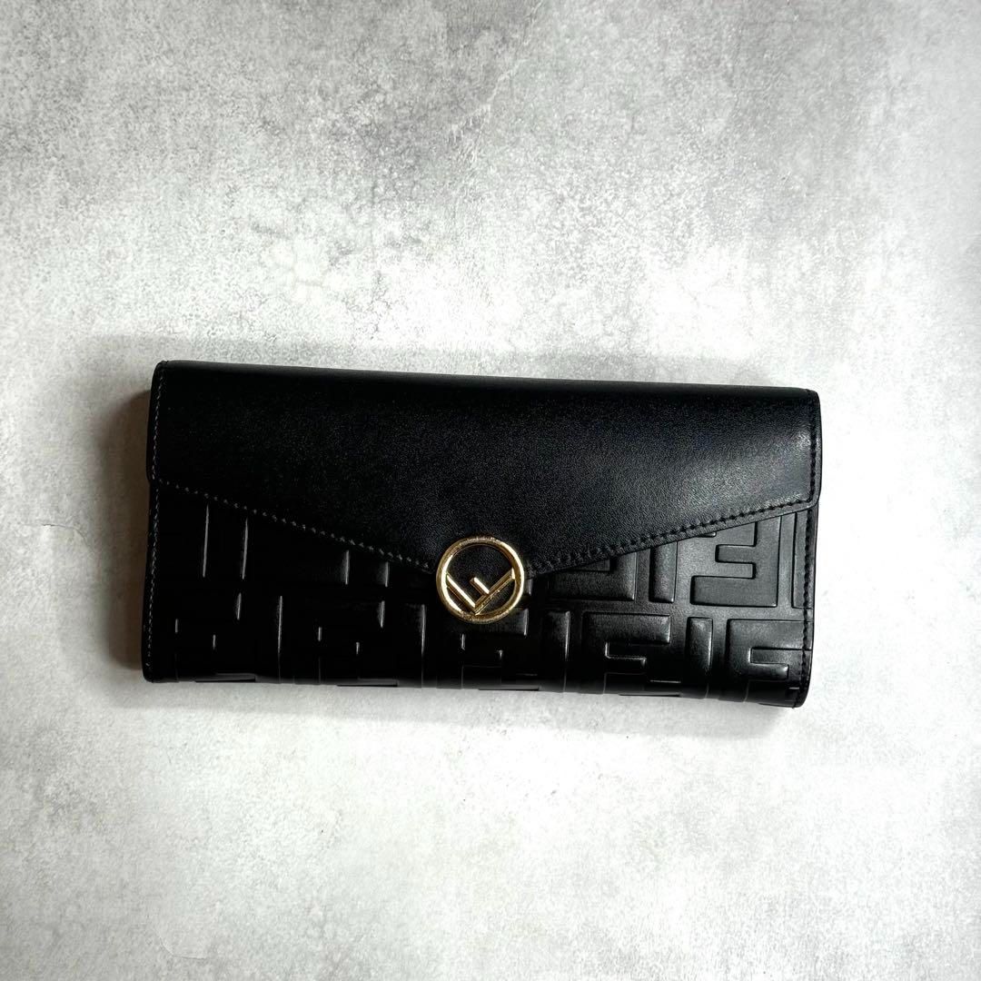 フェンディ FENDI 長財布 FFロゴエンボス コンチネンタル 8M0251 イエロー