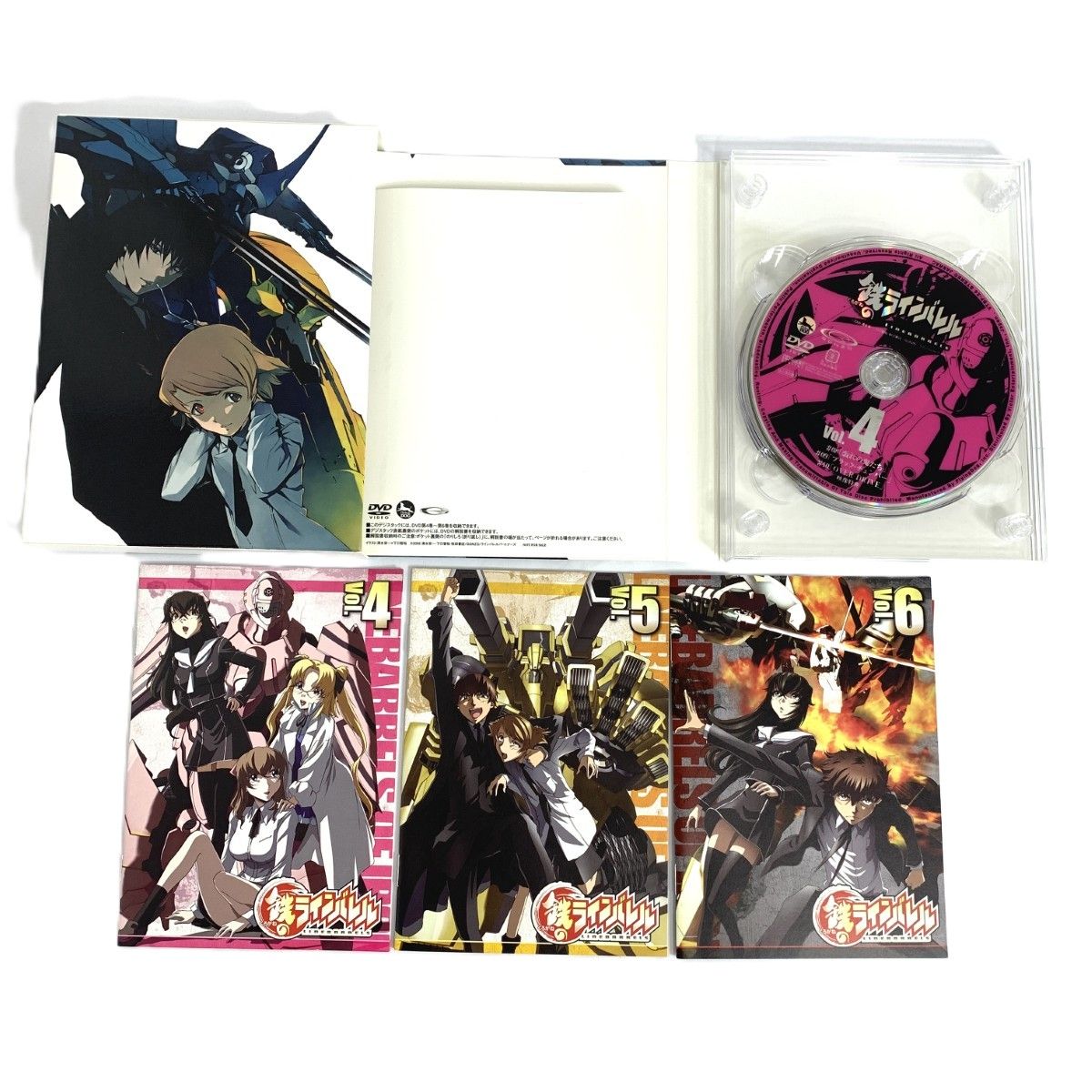 Victor ビクター 鉄のラインバレル DVD Vol.1-9 3セット ミニブック付  