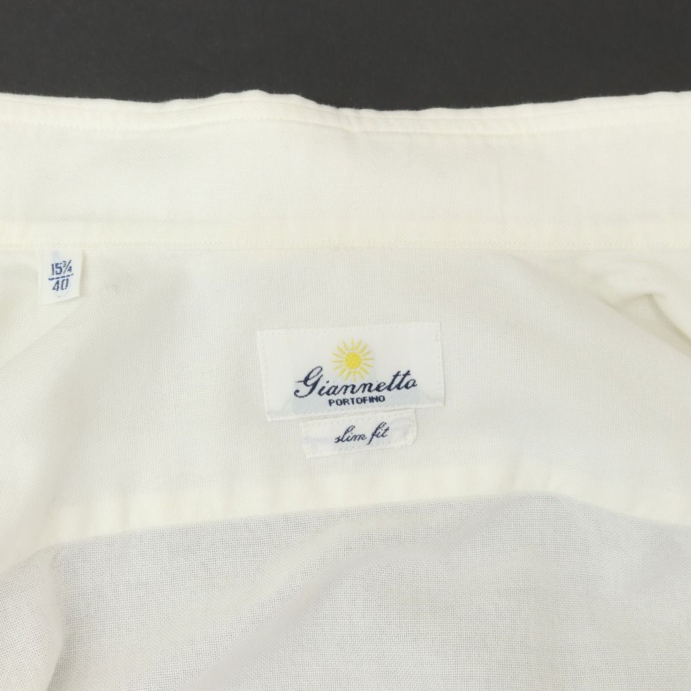 中古】ジャンネット giannetto コットン ホリゾンタルカラー