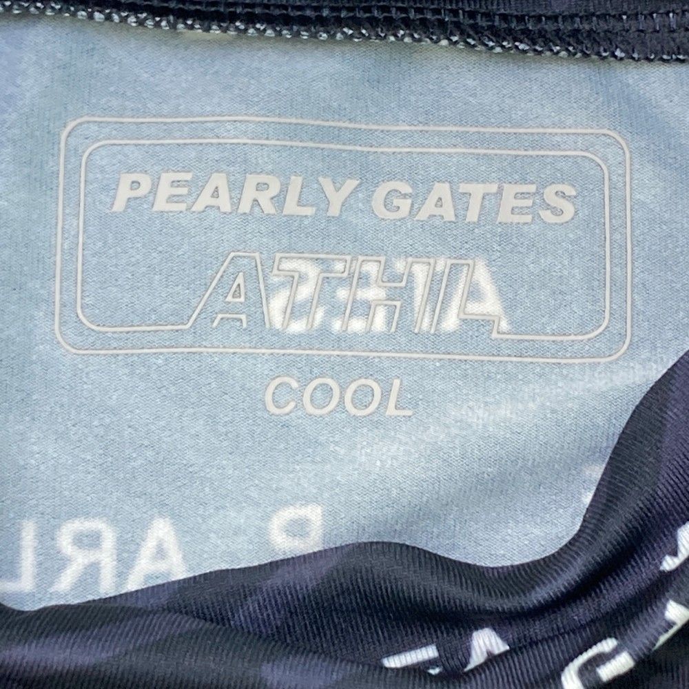 サイズ 0 PEARLY GATES パーリーゲイツ モデル ハイネック インナー長袖Tシャツ ロゴ総柄 ブラック系 240101234373 ゴルフウェア レディース ストスト LLC-HASEGAWATOSO_COM