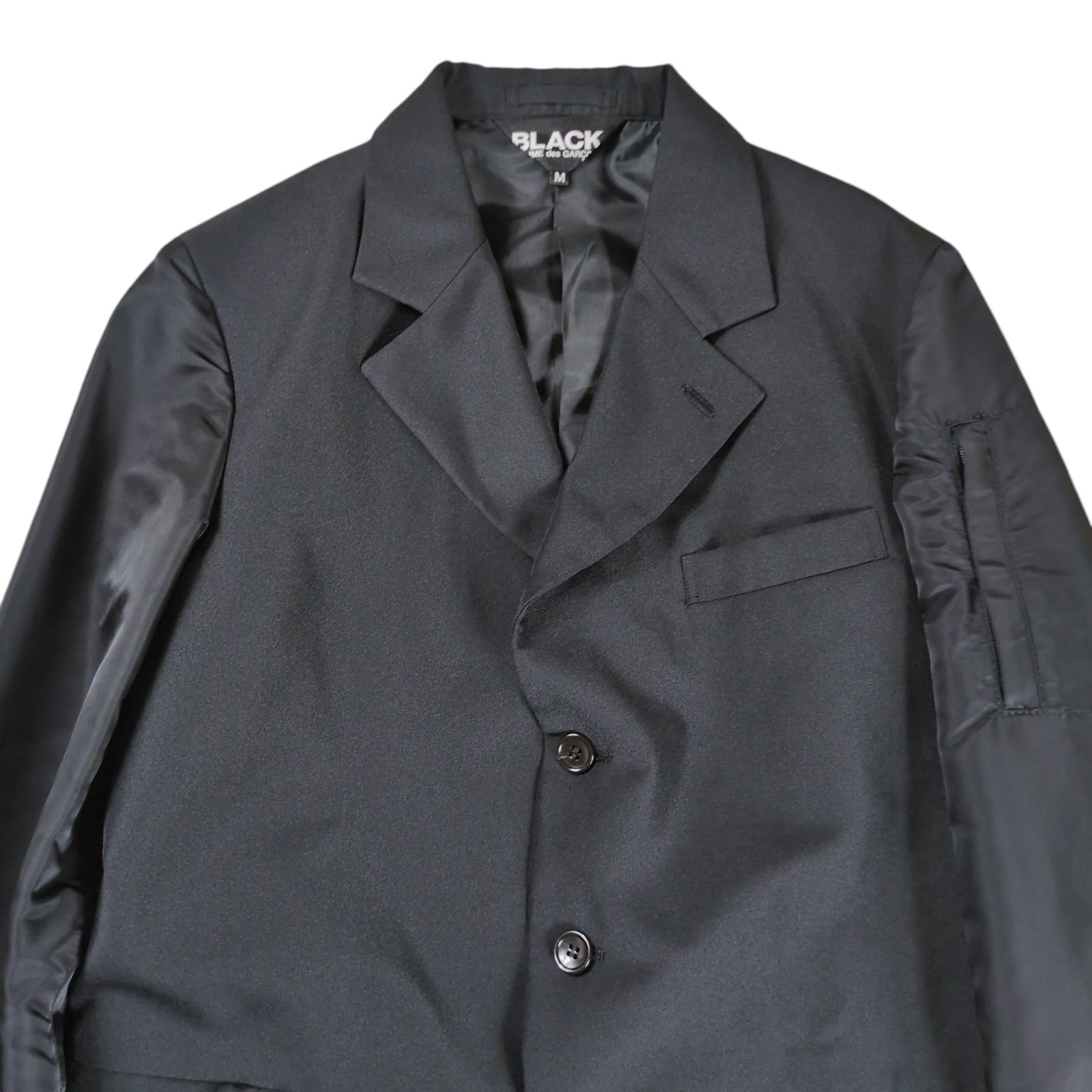 black comme des garcons 20ss ma-1 テーラード BLACK COMME des GARCONS 2020SS MA-1切替 ドッキング テーラード