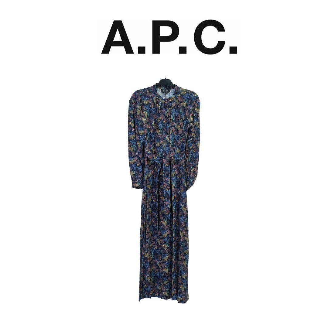 A.P.C. アーペーセー F35052 サイズ34 Camelia ワンピース ロング  