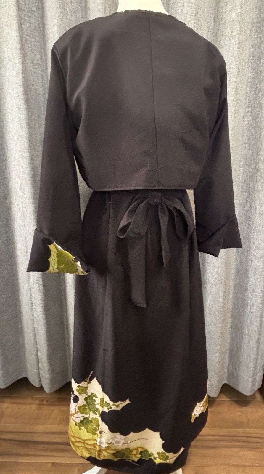 留袖ワンピース 3L/130 手描き/本金箔 正絹 Y作 留袖ワンピース 3L⁄130