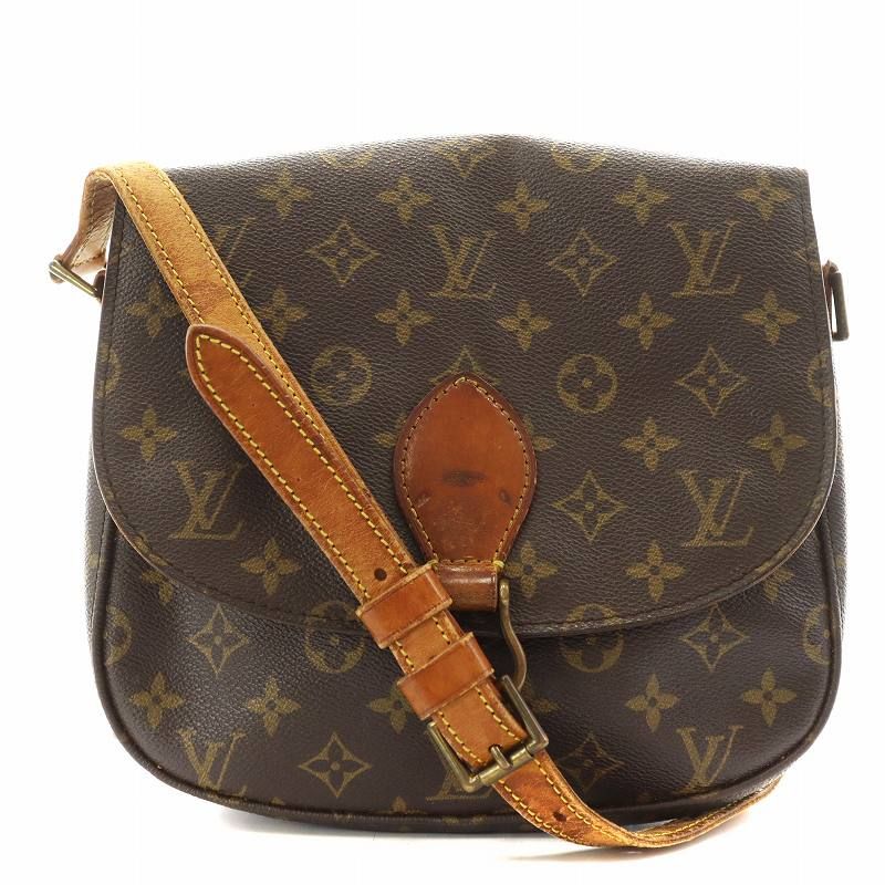 ルイヴィトン 　サンクルー　ＧＭ　モノグラム　ショルダーバッグ　革　茶　1788 LOUIS VUITTON ルイ ヴィトン サンクルーGM 廃盤 ショルダー