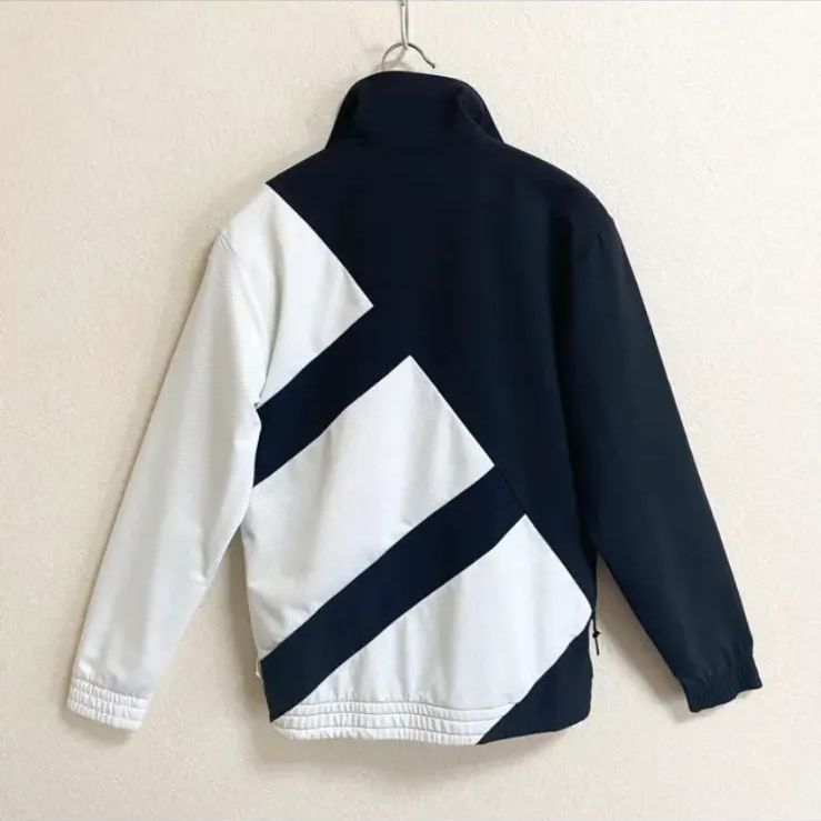 公式の店舗 adidas 白/ネイビーエキップメント XL ジップアップジャケット ウェア