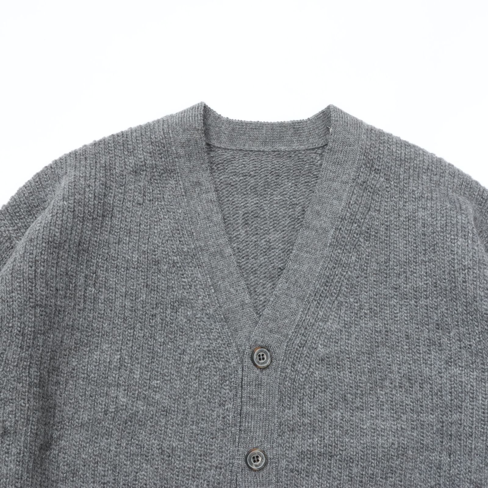 crepuscule クレプスキュール L-G Cardigan エルジー カーディガン GRAY ニット ウール ローゲージ 新品