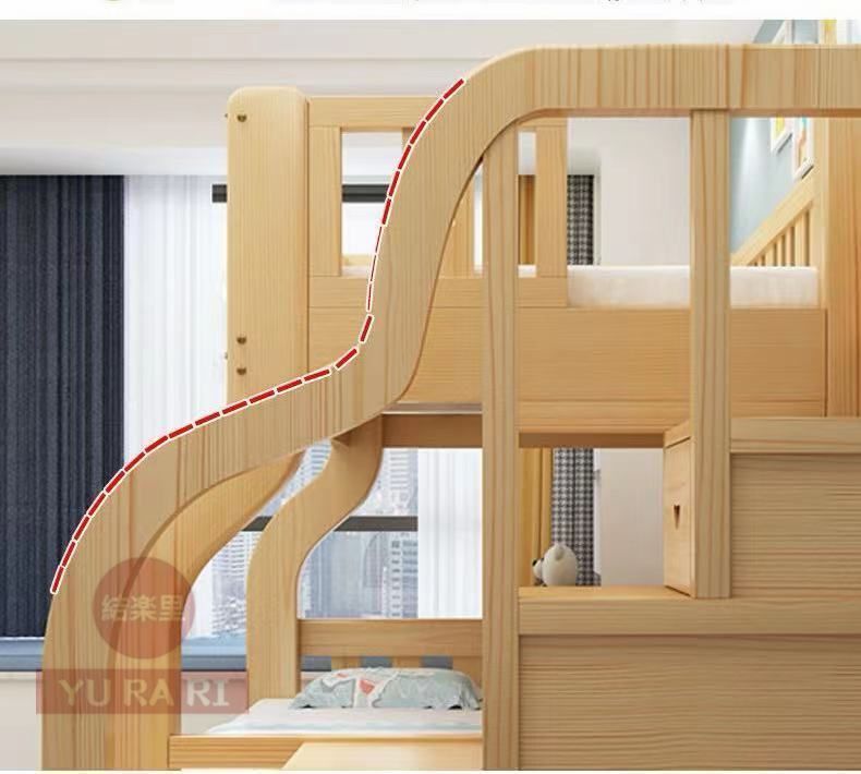 木製実木子母ベッド二段ベッド上下上下上ベッド高低ベッド子供ベッド大人母子ベッド