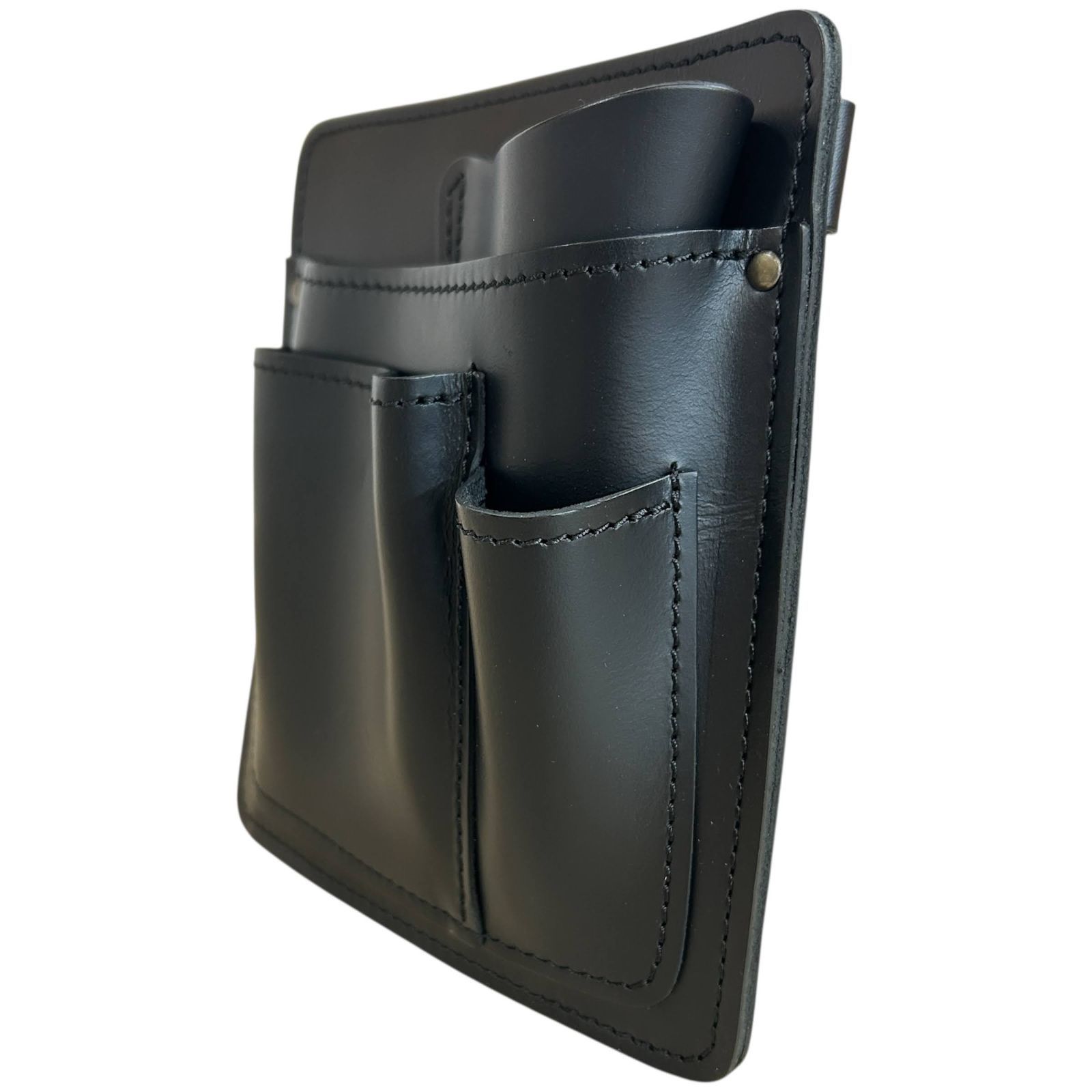 本革 長もち フローリストシザーケース PSC FC-102 ブラック 底部開閉なし 花屋 おしゃれ レザーケース はさみケース 剪定バサミ 本革 シンプル プレゼント