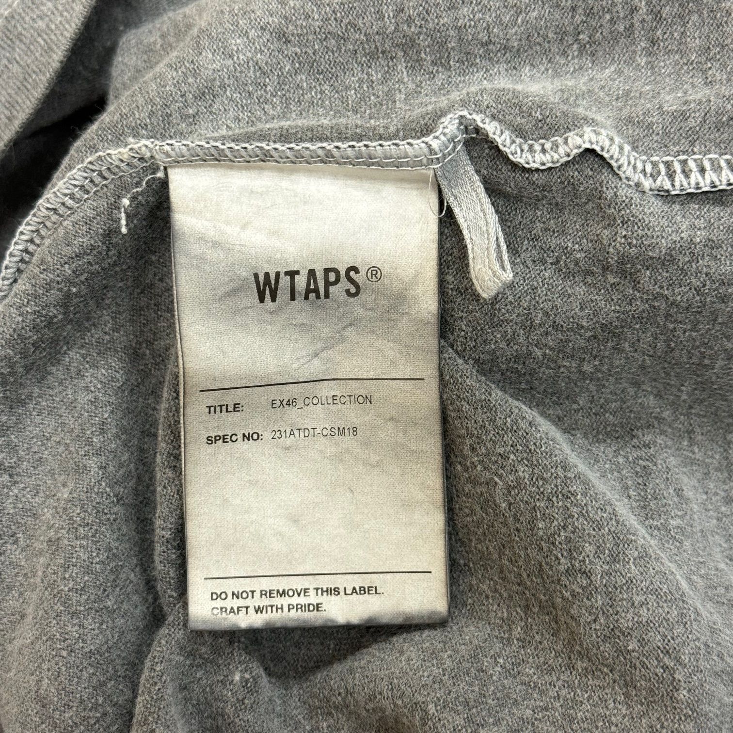 WTAPS 23SS AII 02 / LS / COTTON. SIGN オーバーダイ ロングスリーブ 