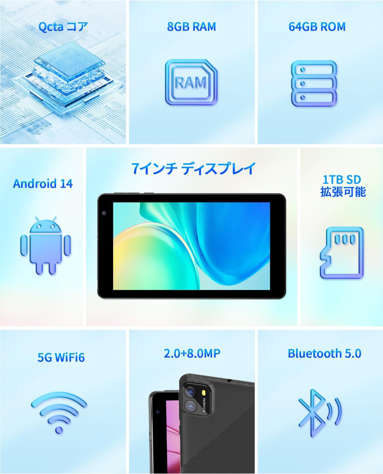 Bluetooth5.0 1024*600