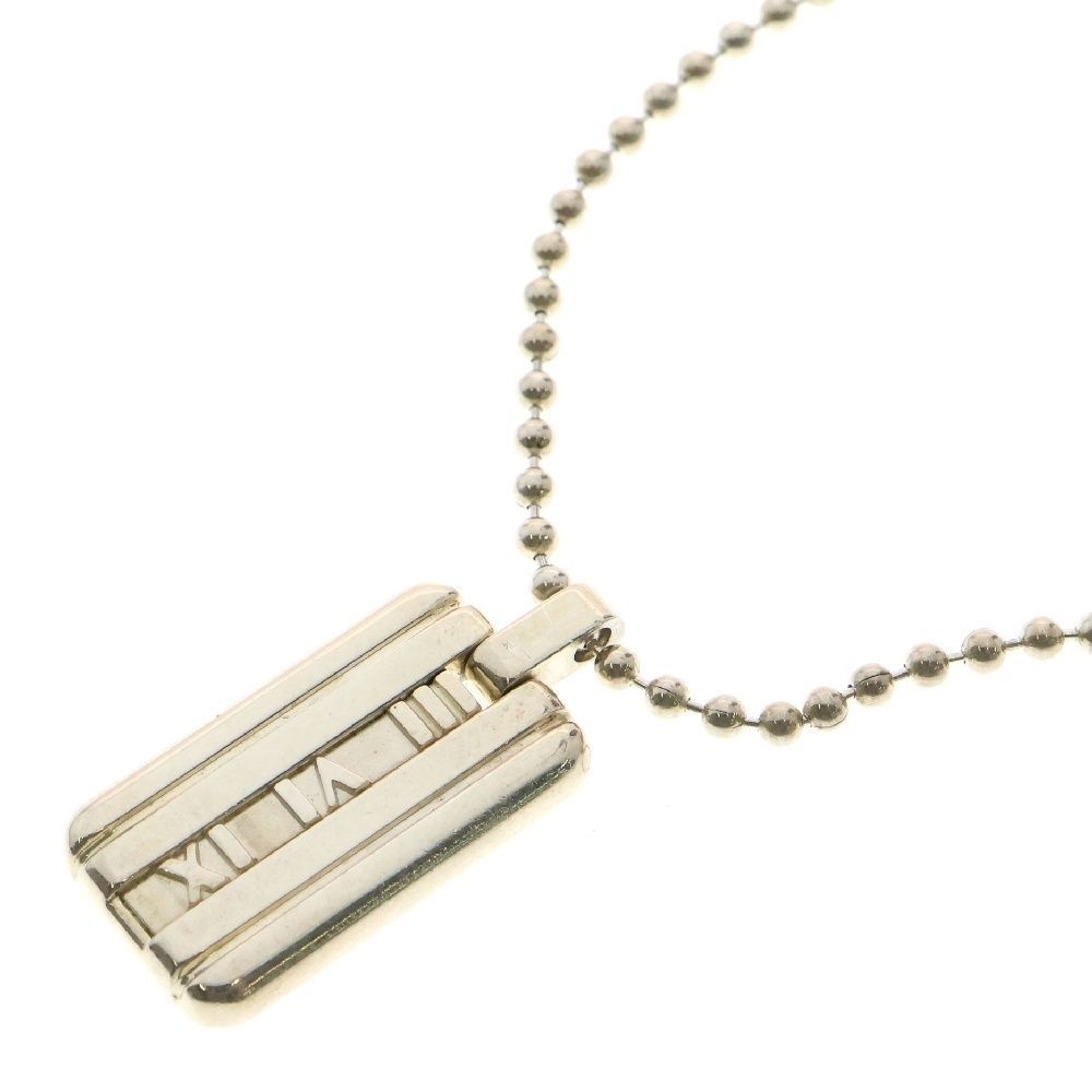 美品 TIFFANY ティファニー アトラスプレート シルバーネックレス TIFFANY&Co (ティファニー) アトラス プレート チェーン