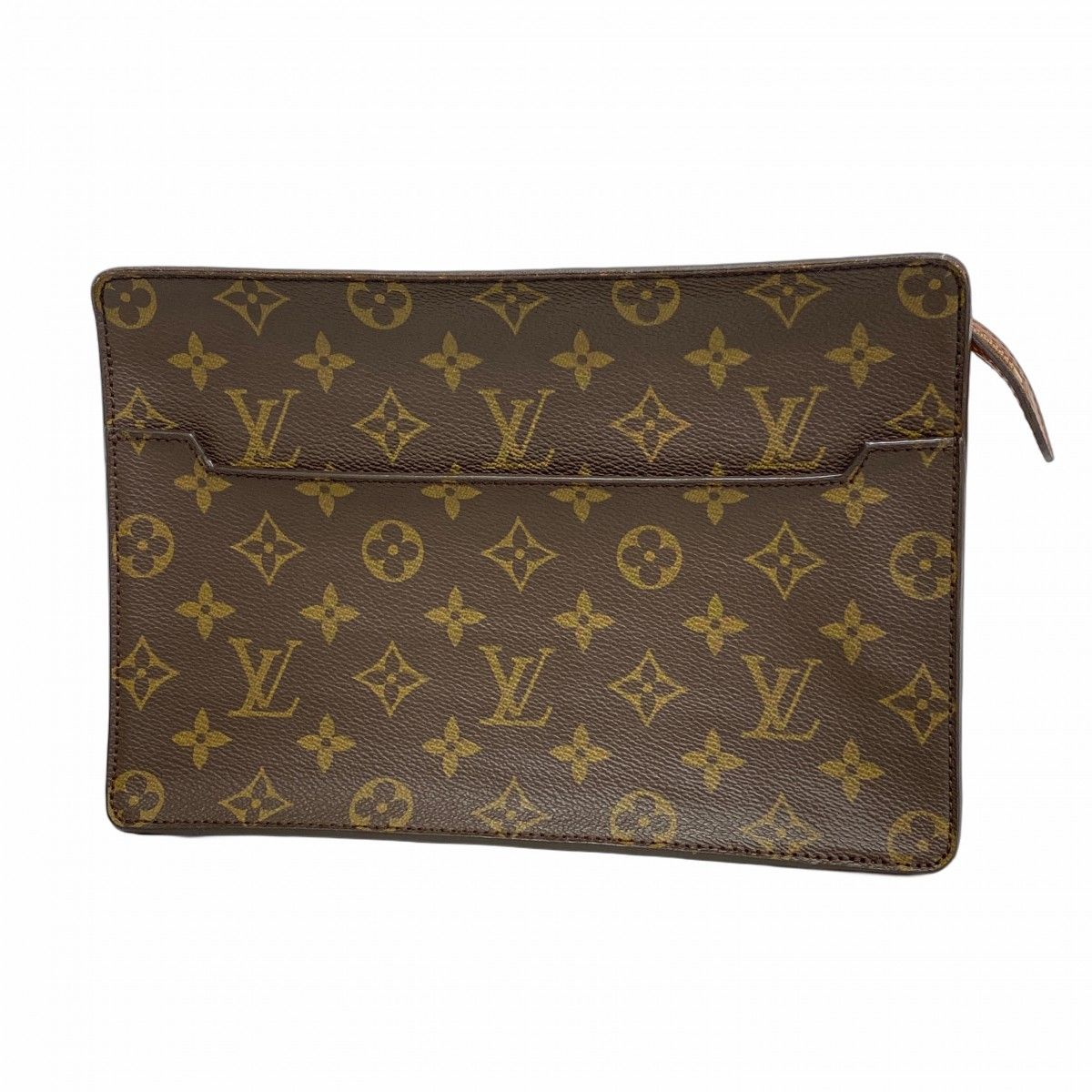 5md3869 ルイヴィトン クラッチバッグ モノグラム ポシェットオム M51795 ブラウン メンズ レディース ユニセックス