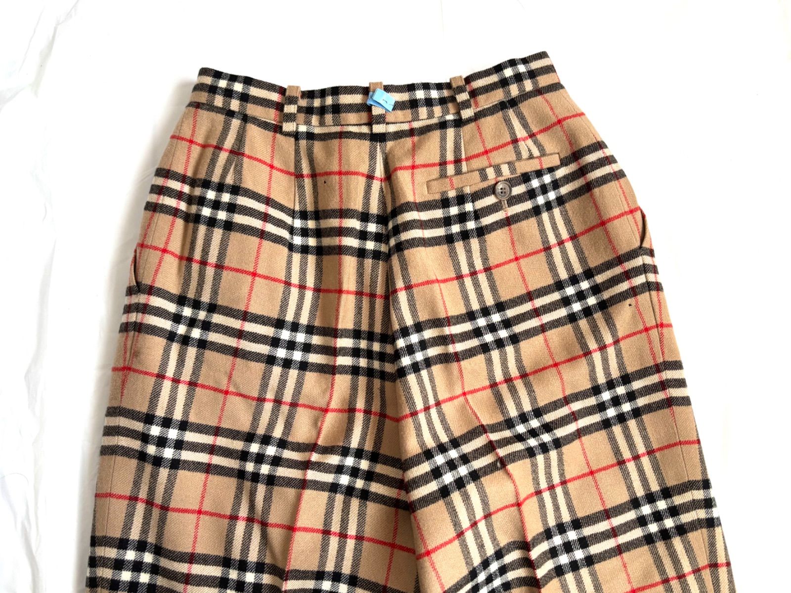 ⭐美品⭐バーバリー/BURBERRYS ノバチェック タック&センタープレス BURBERRYS タック ノバチェック パンツ バーバリー レディース