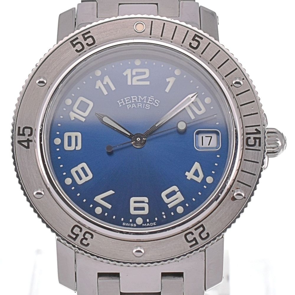 エルメス HERMES CL7.710 クリッパー ダイバー デイト SS