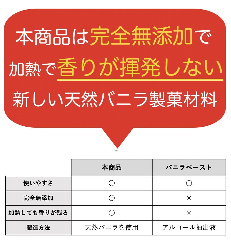 完全無添加・バニラピューレ 50g/バニラビーンズペースト/スタンド容器