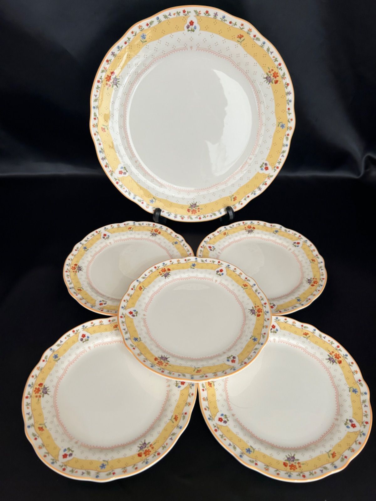 Noritake - ノリタケ  ディナープレート  大皿  5皿  レア USED品 ノリタケ Cookin Serve China Roseate 大皿プレート