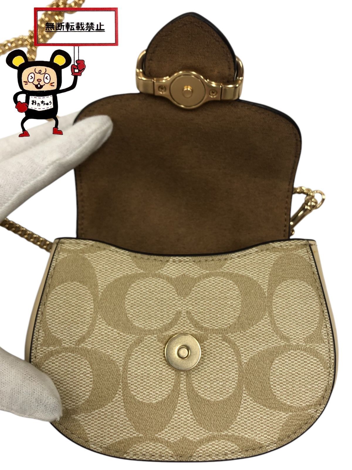 新品‼️ コーチ　COACH シグネチャー　チェーンバッグ　ショルダーバッグ COACH コーチ バッグ レディース ショルダーバッグ CJ842 新作