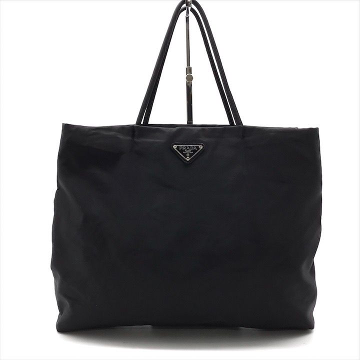 美品✨プラダ ビジネスバッグ テスート ナイロン 三角ロゴ 2way 鍵付き　黒 美品】プラダ ビジネスバッグ 三角ロゴ サフィアーノレザー 2way