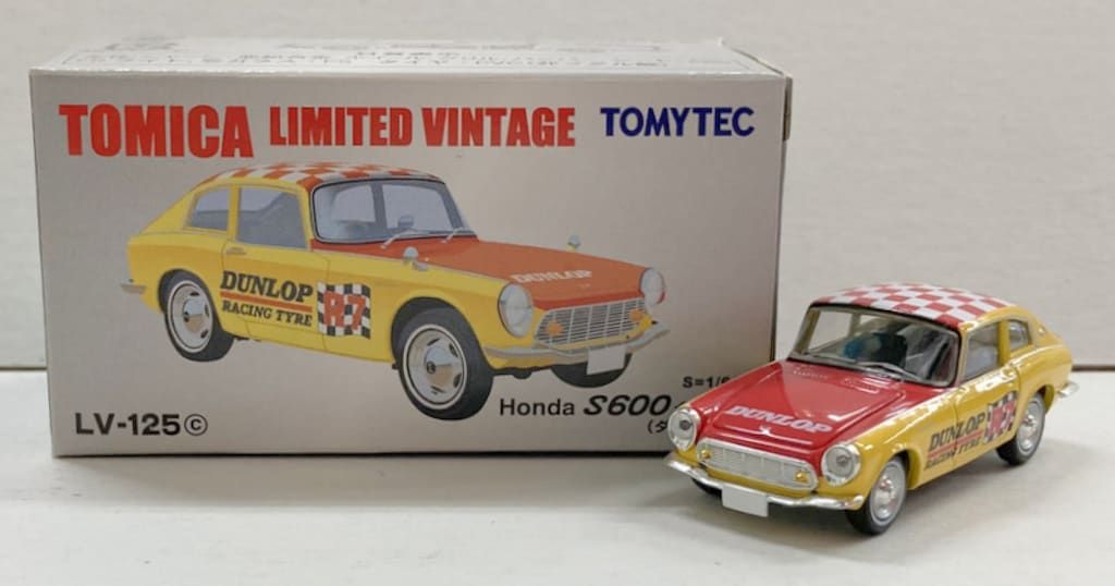 トミーテック TOMICA LIMITED VINTAGE Honda S600 クーペ ダンロップ LV-125c