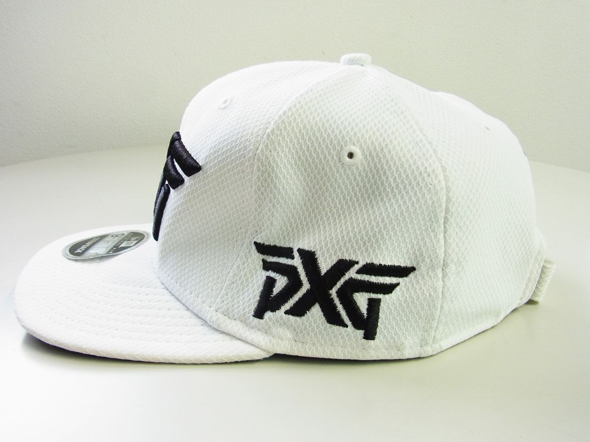 美品☆PXG ピーエックズジー NEW ERA ニューエラ☆9FIFTY PXG 3Dロゴストラップバックキャップ【CA40289】ホワイト白【本物保証】ヒラツバ  - メルカリ