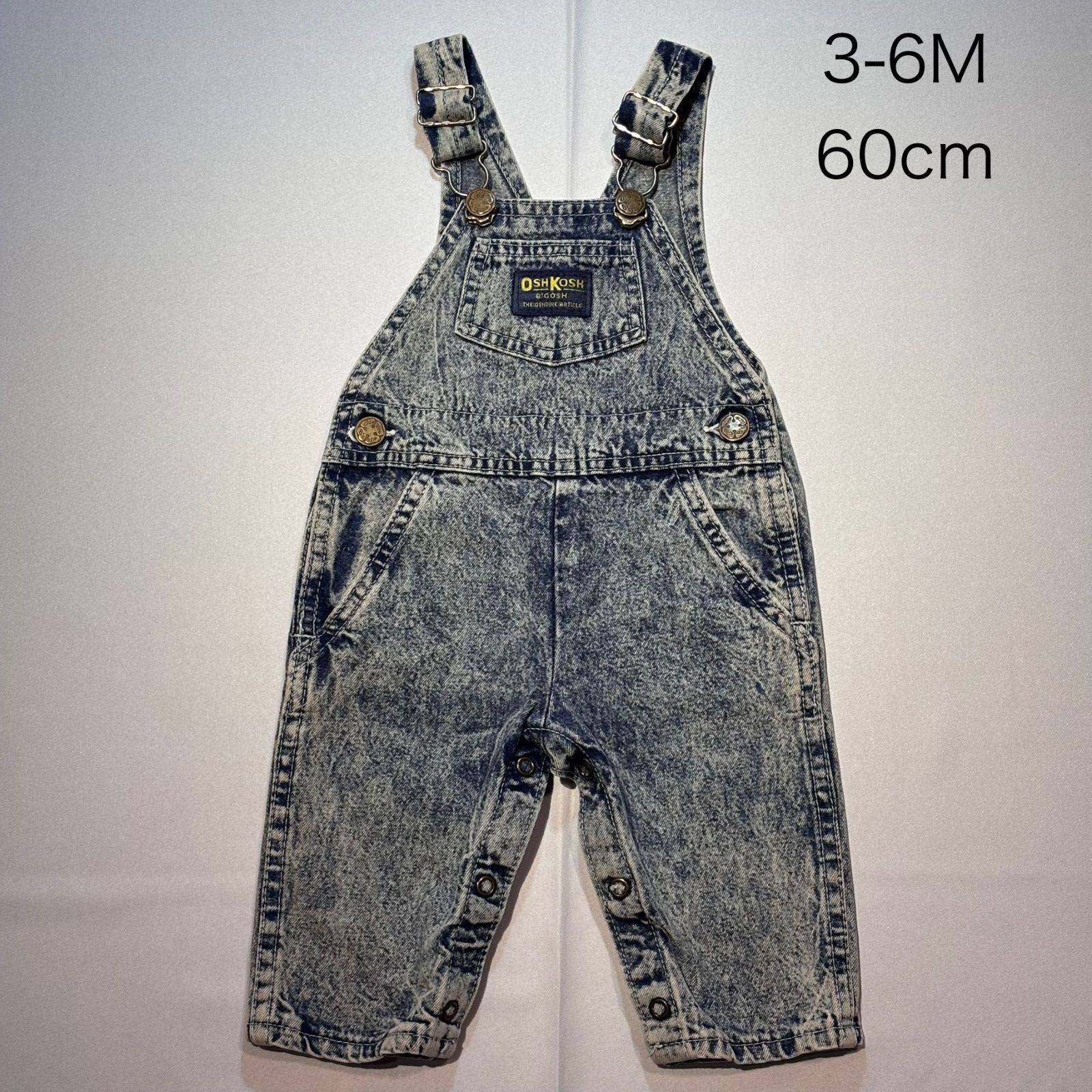 OSHKOSH オシュコシュ made in USA Vintage キッズ オーバーオール 色落ち抜群 男の子 女の子 インテリア