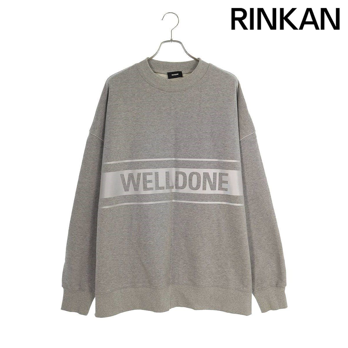 ウェルダン  WD-SS5-19-048-MG リフレクターロゴクルーネックスウェット メンズ ONE SIZE