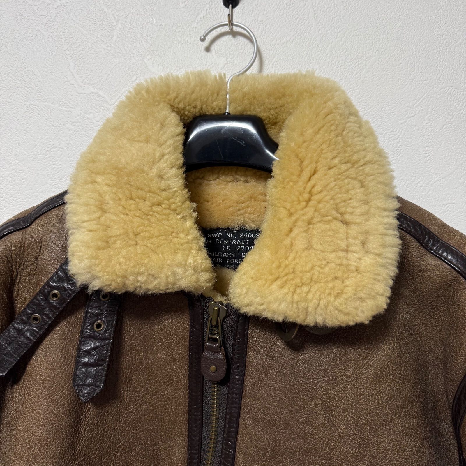 ミリタリークロージング エアフォースジャケット ムートジャケット B-3 羊革