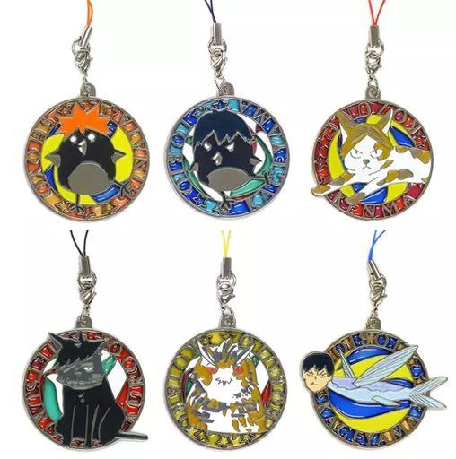 ストラップ キャラクター 全6種セット ハイキュー!! ステンドストラップ ジャンプフェスタ2017グッズ