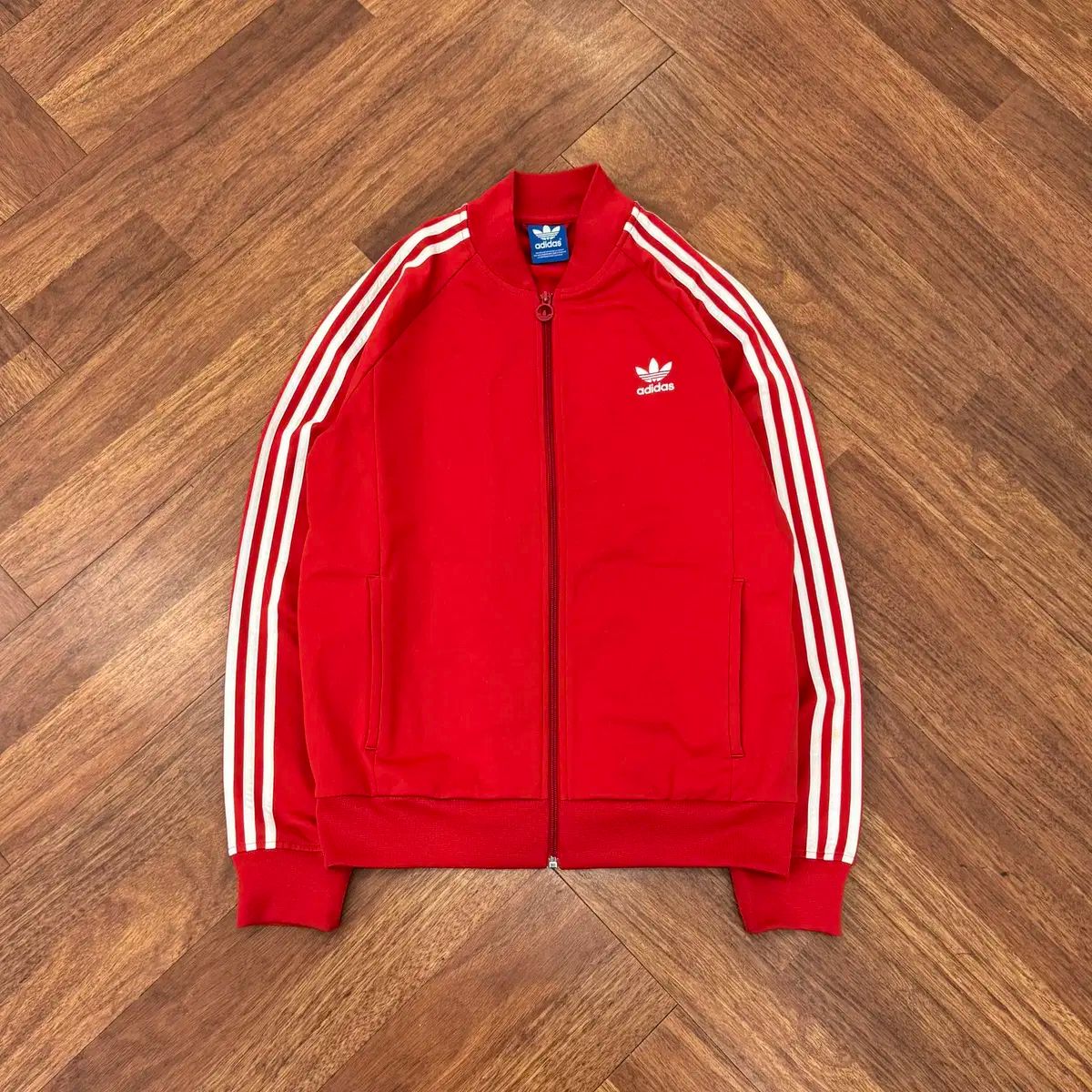 【雷市場（ポンジャン）商品韓国直送】 110 （ XL ） adidas(アディダス) スーパースター レッド トラックトップス ジャージ