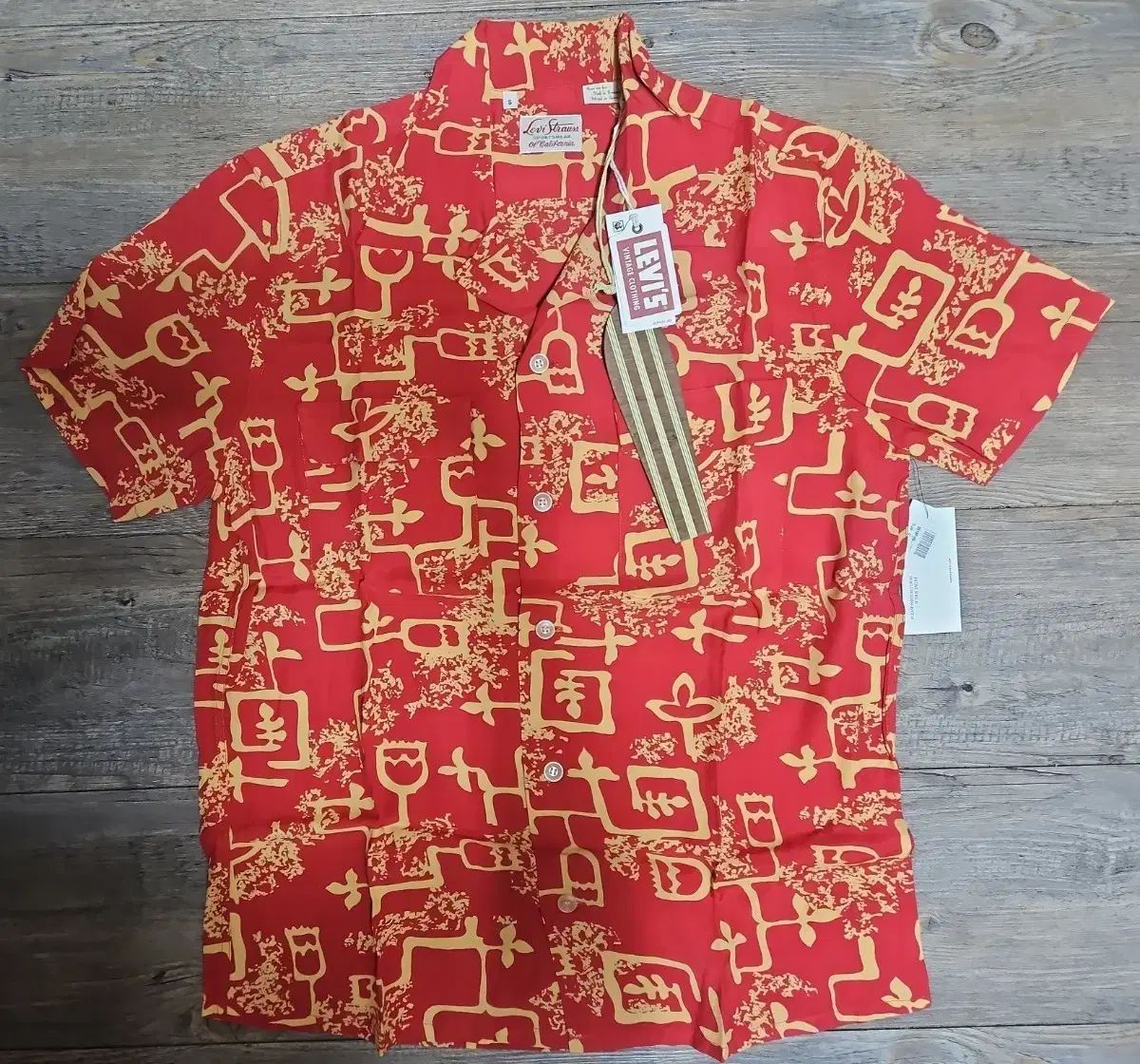 LEVI'S(リーバイス) LVC 1940 ' s ハワイアン シャツ Lacs 焼きました アップル S