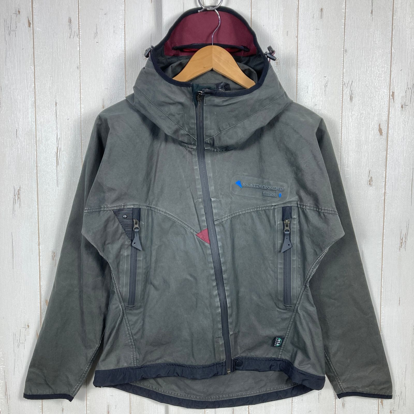 Women s S チャコール系 Klattermusen クレッタルムーセン エイナリーダ ジャケット Einride Jacket Eta-Proof撥水コットン フーディ International Women s コットン ア