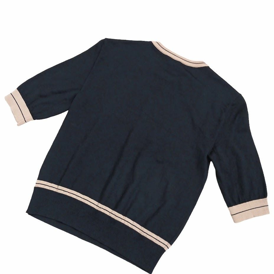 LOEWE ニット半袖T Asymmetric t-shirt in cotton blend Beige - LOEWE