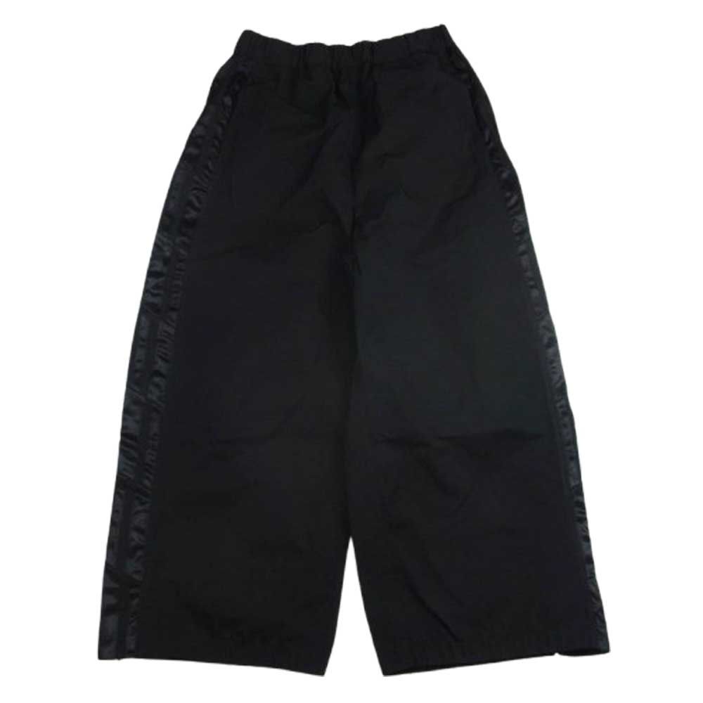 JUNYA WATANABE COMME des GARCONS MAN ジュンヤワタナベコムデギャルソンマン 23AW AD2025 WL-P038 エステルギャバジントラック ワイド パンツ ブラック系 XS