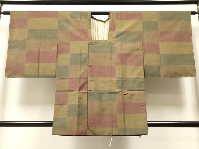 平和屋着物＃道行コート　紬地　横段文　そごう百貨店扱い　正絹　逸品　未使用　CAAT5645id 平和屋着物＃道行コート 紬地 横段文 そごう百貨店扱い 正絹 逸品 未