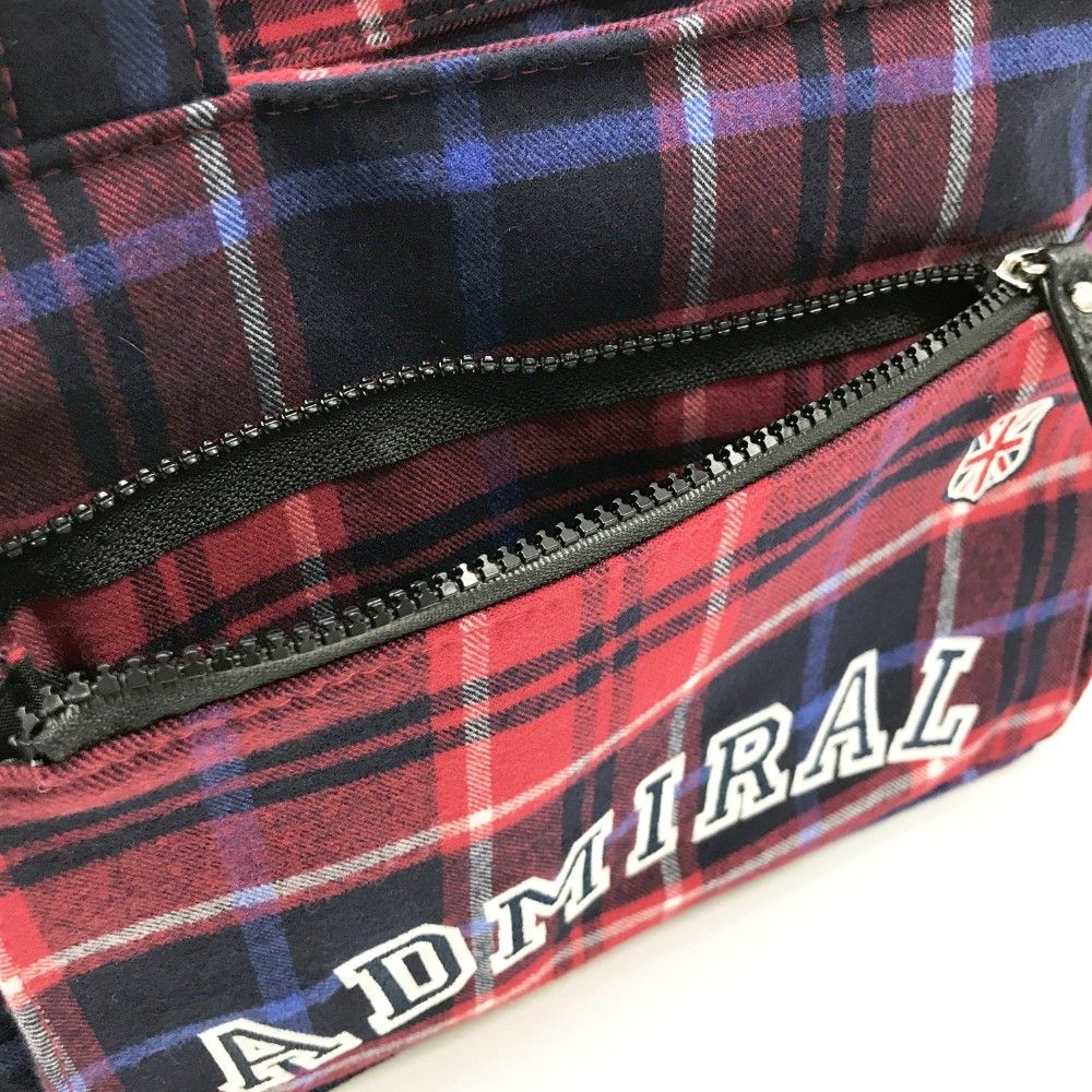 ADMIRAL アドミラル カートバッグ チェック柄 レッド系