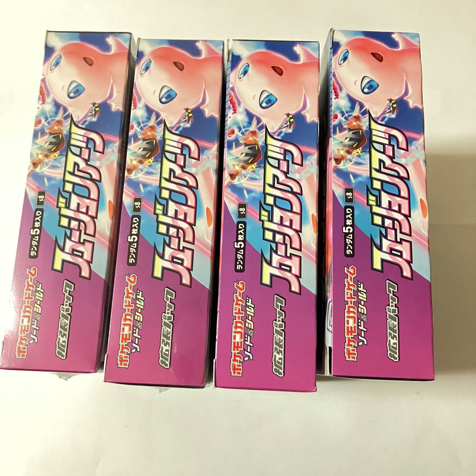 フュージョンアーツ　シュリンク付き 4BOX フュージョンアーツ ポケカ シュリンク付き 4box