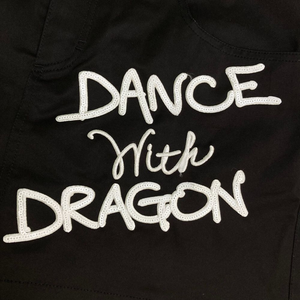新品ダンスウィズドラゴン　キュロット　3 (L)レディースゴルフウェア　黒 サイズ：3 DANCE WITH DRAGON ダンスウィズドラゴン キュロット